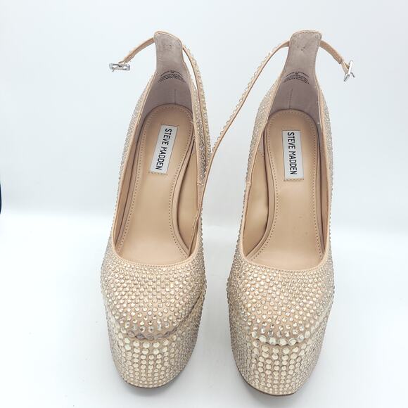 Steve Madden Skyrise-R Pumps beige women's size 8 - Picture 7 of 9